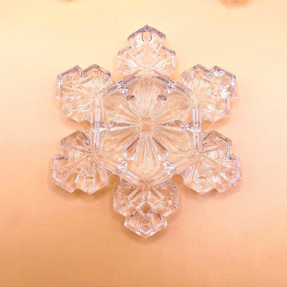 Waterford Marquis Crystal Snowflake Ornament Set of 3 No Box - Picture 4 of 5